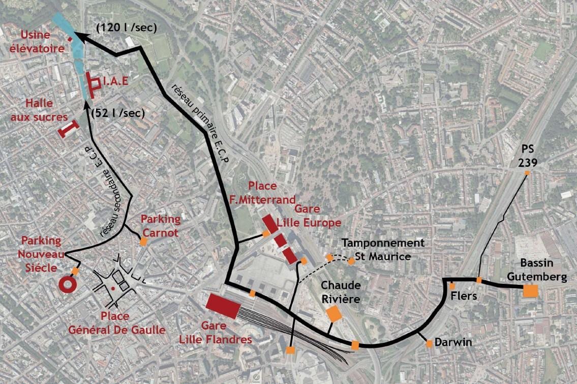 kart over Lille båt