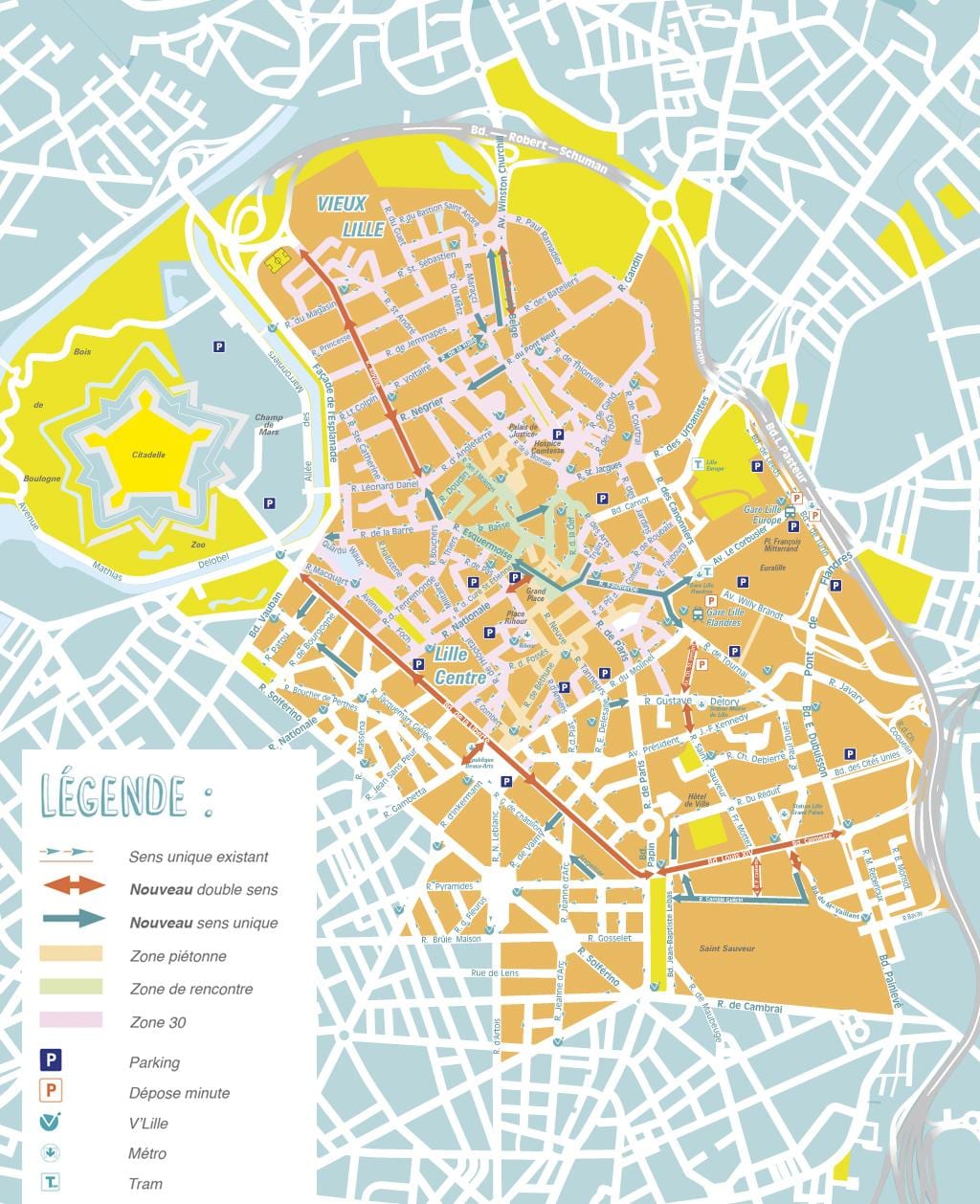 kart over Lille