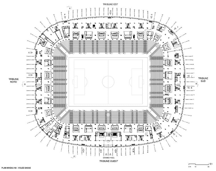 kart over Lille stadion