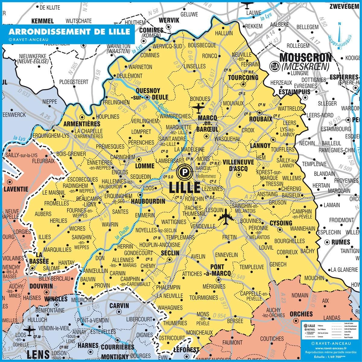kart over Lille staten