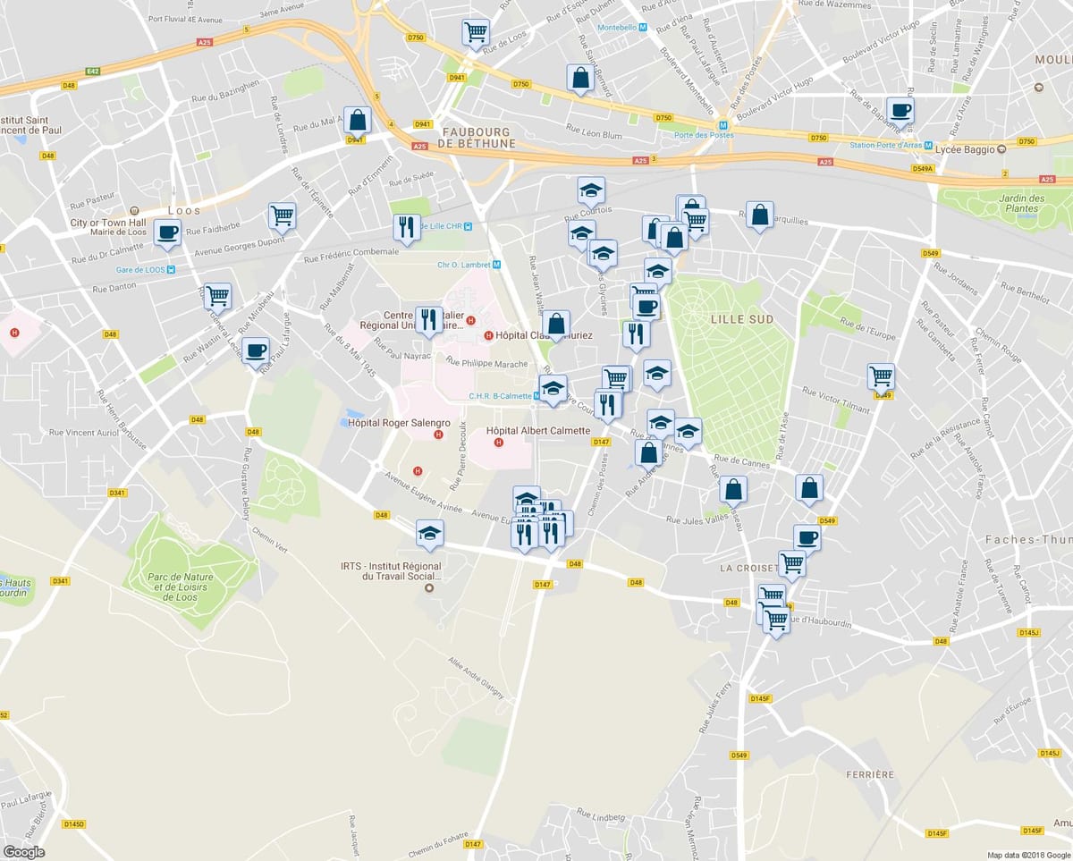 kart over Lille butikk