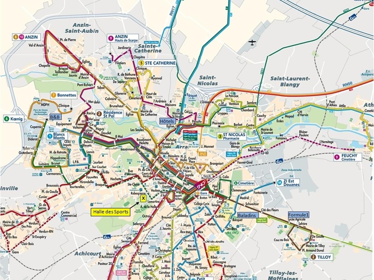 Lille offentlig transport kart