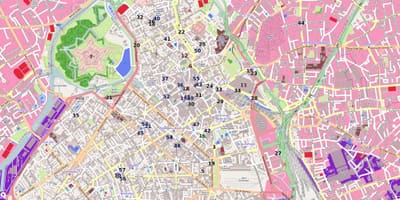 Kart over Lille