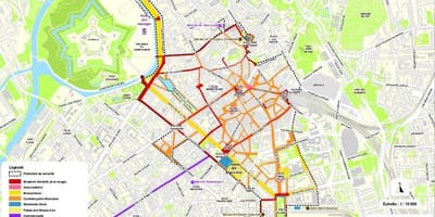 Kart over Lille braderie