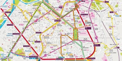 Kart over Lille buss