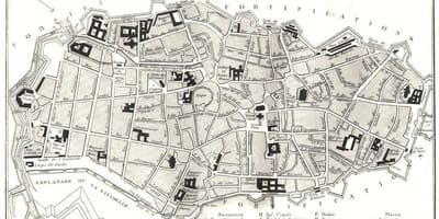 Kart over Lille gamlebyen