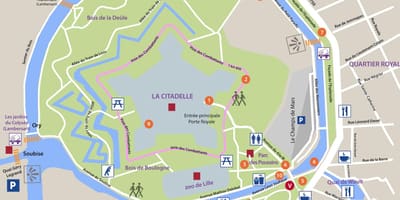 Kart over Lille park