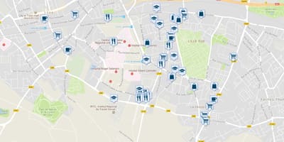 Kart over Lille butikk